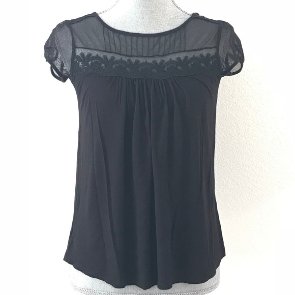 Mango Tops - Mango black t-shirt